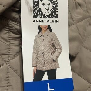 Anne Klein Women’s Quilted Jacket Tan  Sizes L NWT